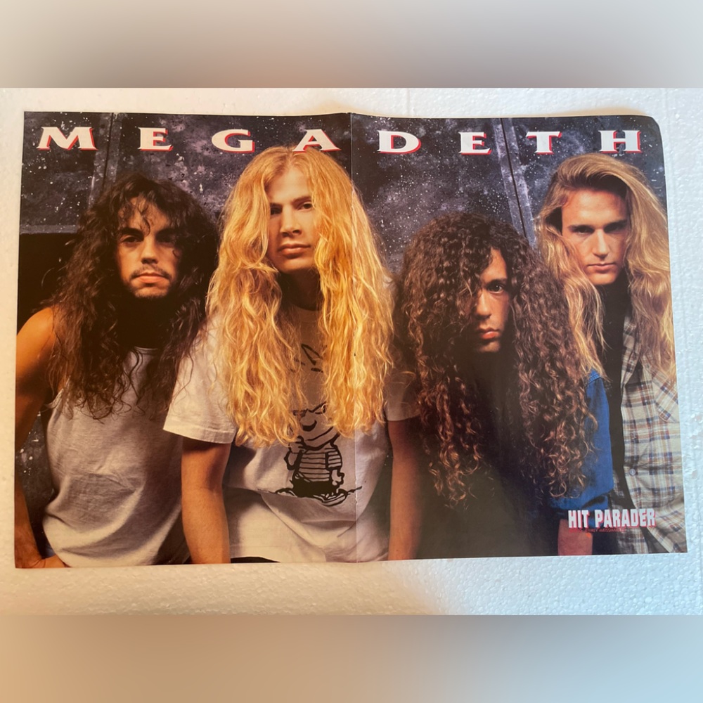 Megadeth centerfold pinup